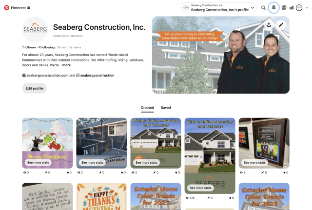 Seaberg Construction Pinterest, social media, home design ideas, exterior design, inspo